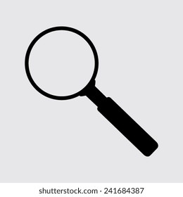 Search Icon on a grey background