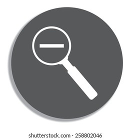 Search Icon on a grey background