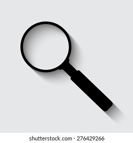 Search Icon  on a grey background