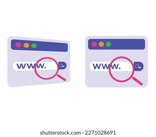 icono de búsqueda en una página web