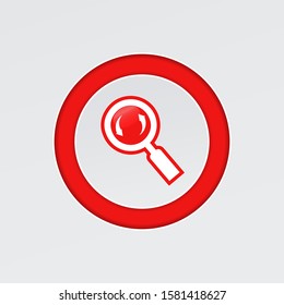 Search icon on a white background