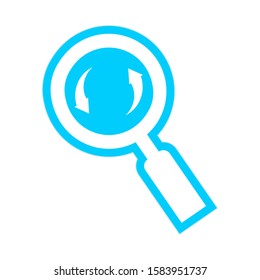 Search icon on a white background