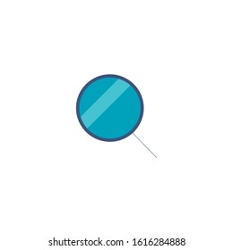 Search icon on a white background in flat style.