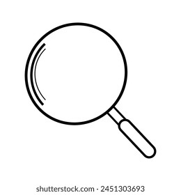 icono de búsqueda sobre fondo blanco