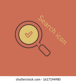 Search icon. One of set web icons