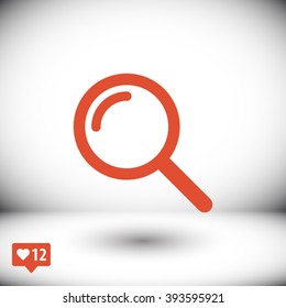 Search icon. One of set web icons