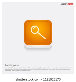 search icon Orange Abstract Web Button - Free vector icon