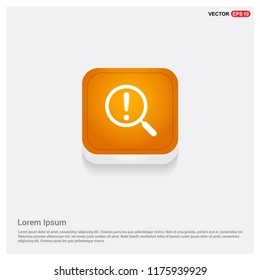 Search Icon Orange Abstract Web Button - Free vector icon