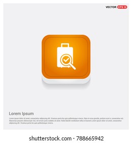 search icon Orange Abstract Web Button