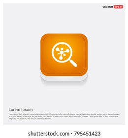 Search Icon Orange Abstract Web Button