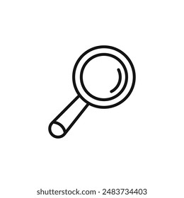 Search icon outline collection in black