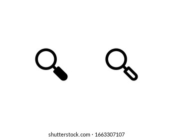 Suchsymbol. Mit Umriss- und Glyphostil