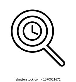 search icon outline isolated vector illustration
