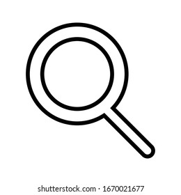 search icon outline isolated vector illustration