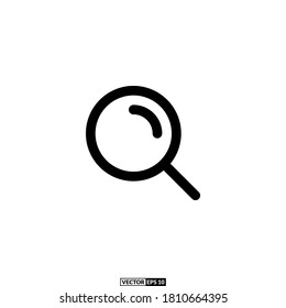 diseño vectorial de esquema de icono de búsqueda