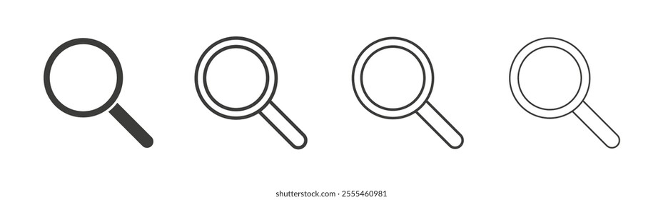 Search icon pack. vector illustration
