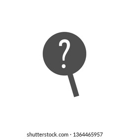 search icon question symbol vector