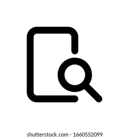 Search icon with rectangle. good for user interface website app