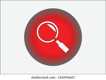 Search icon in red circle easy to change color