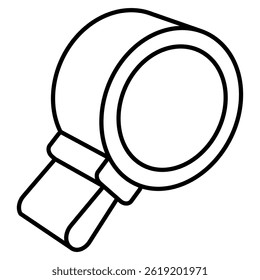Search icon represented by Simple Search icon Line style.