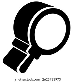 Suchsymbol, das durch das einfache Suchsymbol "Schwarz gefüllt" dargestellt wird.
