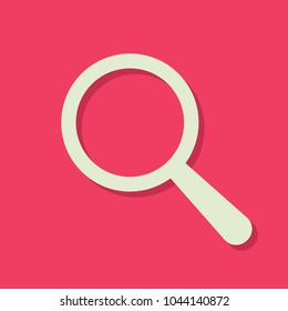 Search icon with research sign. Search icon and explore, find, inspect concept. Vector icon