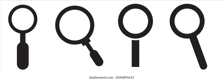 Icono de Búsqueda. SEO, gestión, búsqueda, investigación y más. Trazo editable.