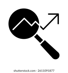 Search icon set. Containing magnifying glass, find, research, SEO and investigate icons. Solid icon collection. Vector illustration.