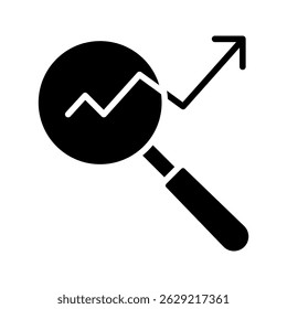 Search icon set. Containing magnifying glass, find, research, SEO and investigate icons. Solid icon collection. Vector illustration.
