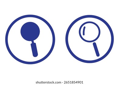 Search icon set, Find out symbol for app, website icon and vector illustration on transparent background