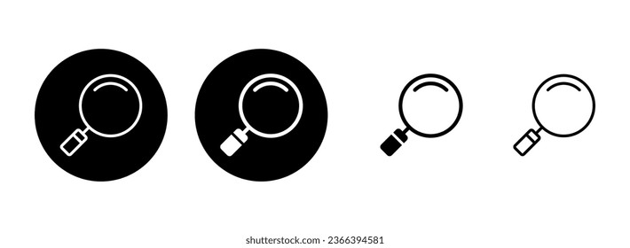Search icon set illustration. search magnifying glass sign and symbol