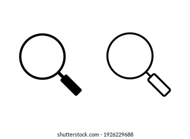 Search icon set. search magnifying glass icon