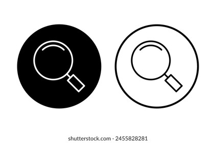 Search icon set. search magnifying glass icon