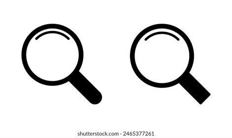 Search icon set. search magnifying glass icon