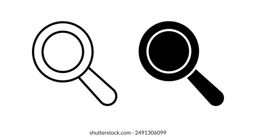 Search icon set. Magnifying glass Symbol. searching sign. for mobile concept and web design. vector illustration on white background
