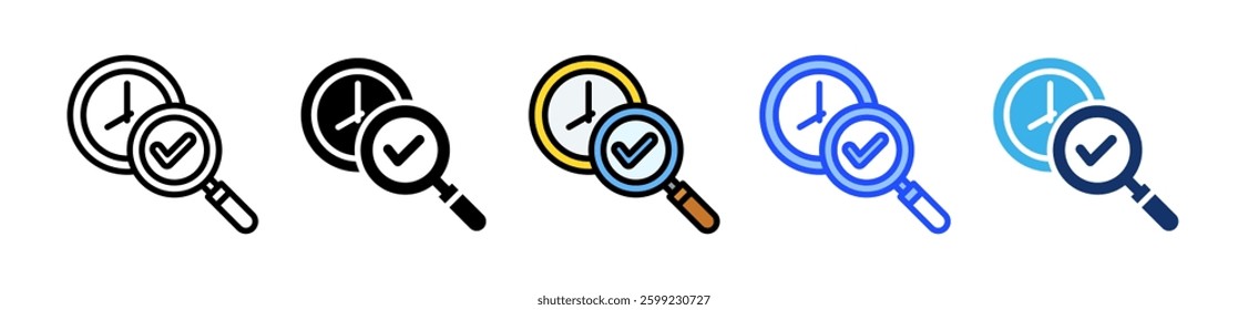 Search Icon Set With Multiple Style Collection