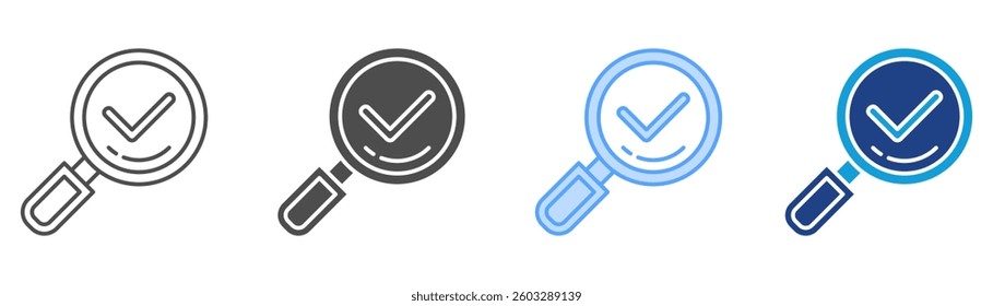 Search Icon Set Multiple Style Collection