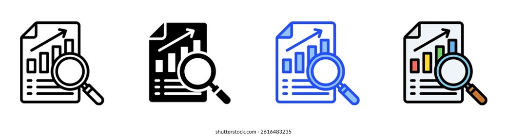 Search Icon Set With Multiple Style Collection