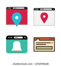 search icon set. vector set about browser icons set.