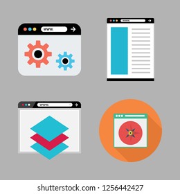 search icon set. vector set about browser icons set.