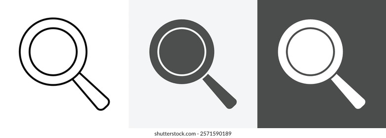 Search icon set set vector art