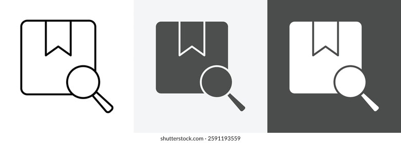 Search icon set vector art