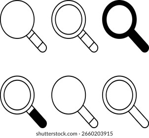 search icon set vector design