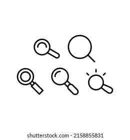 Design-Illustration für Vektorsymbol-Set suchen