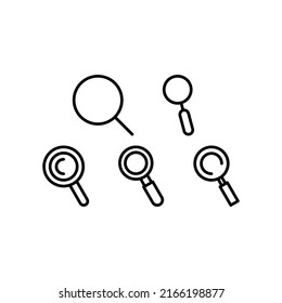 Design-Illustration für Vektorsymbol-Set suchen