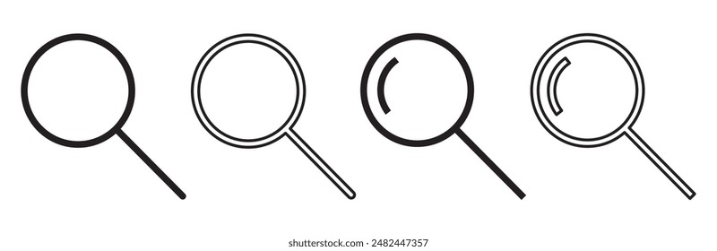 Símbolo de Vector de conjunto de iconos de Búsqueda
