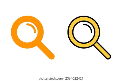 Search icon set for web and mobile app. search magnifying glass sign and symbol