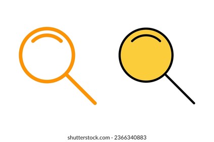 Juego de iconos de búsqueda para aplicaciones web y móviles. signo y símbolo de la lupa de búsqueda