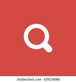 search icon. sign design. red background