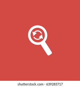 search icon. sign design. red background